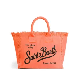 Borsa Vanity In Canvas Fluo Orange