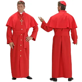 Costume Carnevale Cardinale Rosso Travestimento Religioso PS 35668