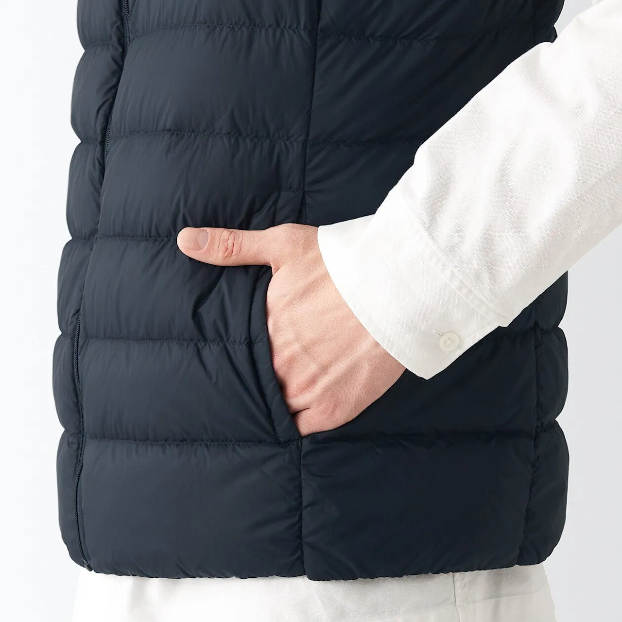 Gilet in piumino leggero in nylon