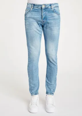 Jeans in denim indaco chiaro