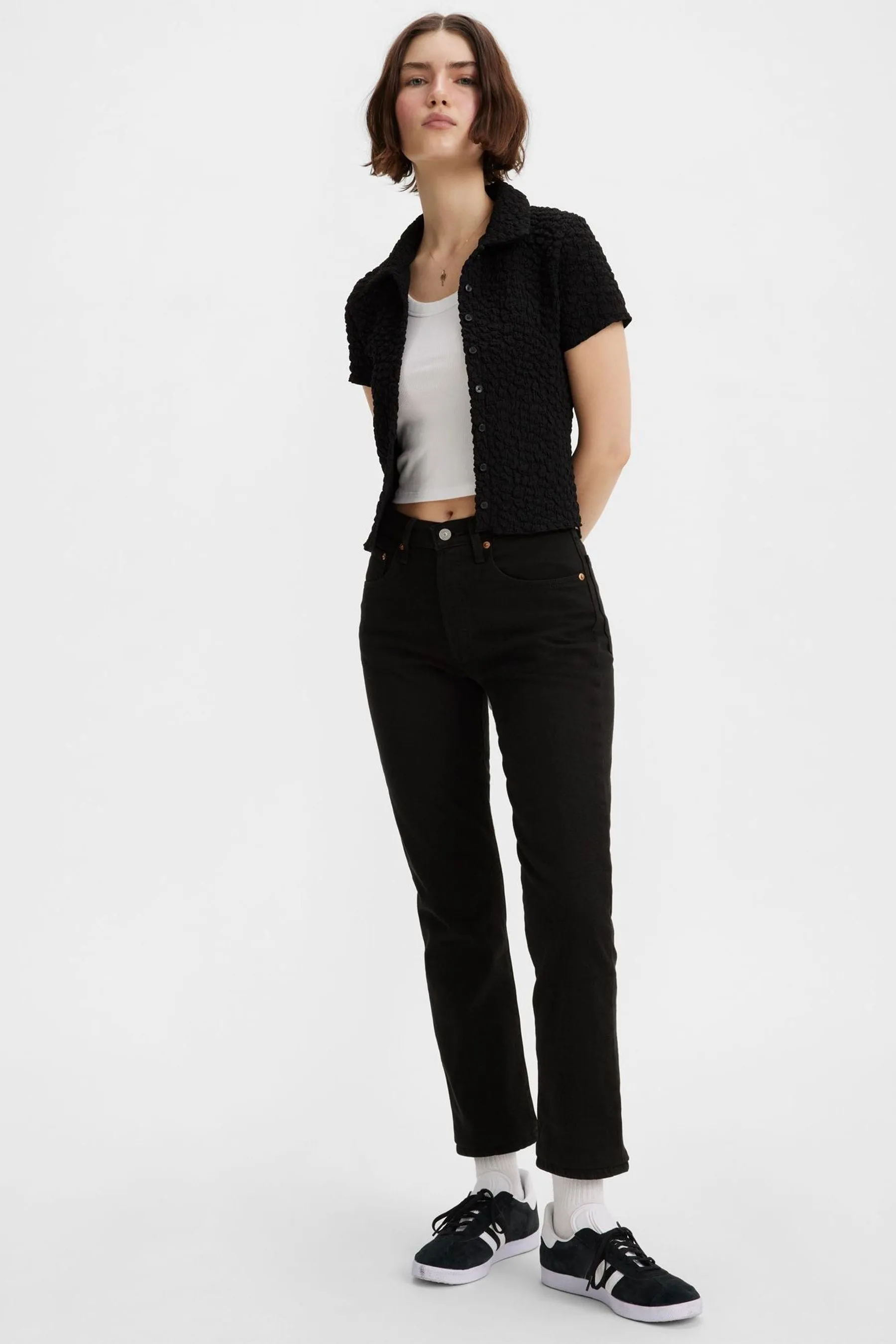 Levi's® 501® Crop 100% Cotone Jeans    