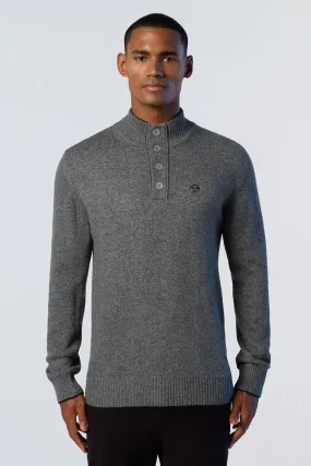 MAGLIONE IN CASHMERE RICICLATO UOMO Grigio