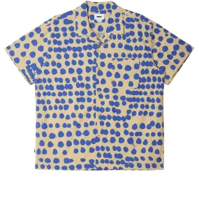 Obey short sleeve shirt in woven cotton Connect 181210386 irish cream multi