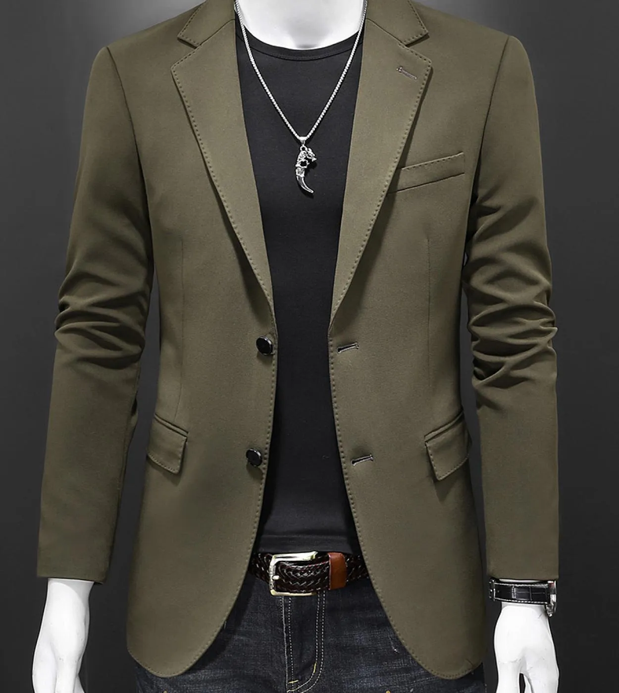 Olive Green Blazer Jacket  Olive Green Blazer Men  Olive Green Suit Men  Blazer Men