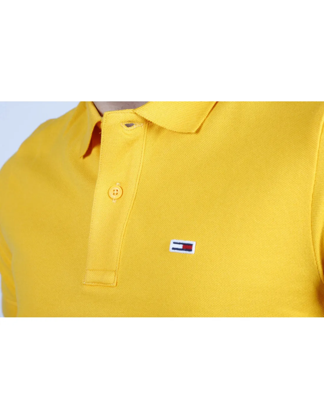 Polo gialla uomo Tommy Jeans con logo