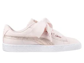 PUMA Basket Heart Pearl White Rose Gold 366495 02