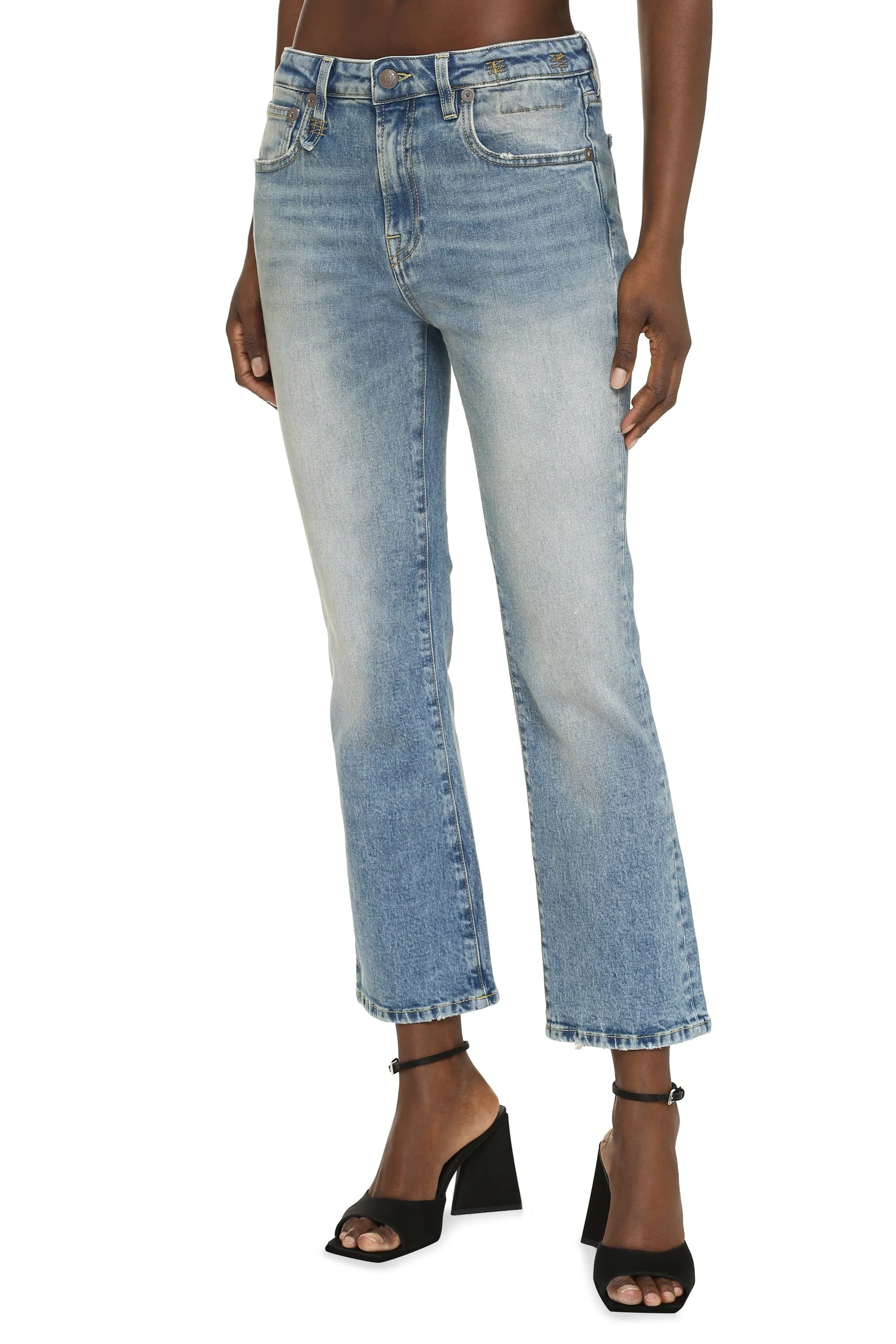 R13 Cropped jeans svasati