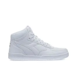 Sneakers alte uomo da basket bianche Raptor mid in pelle