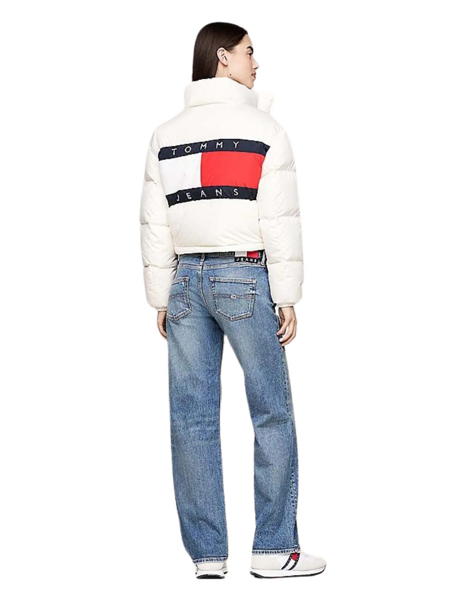 tommy hilfiger piumino cropped