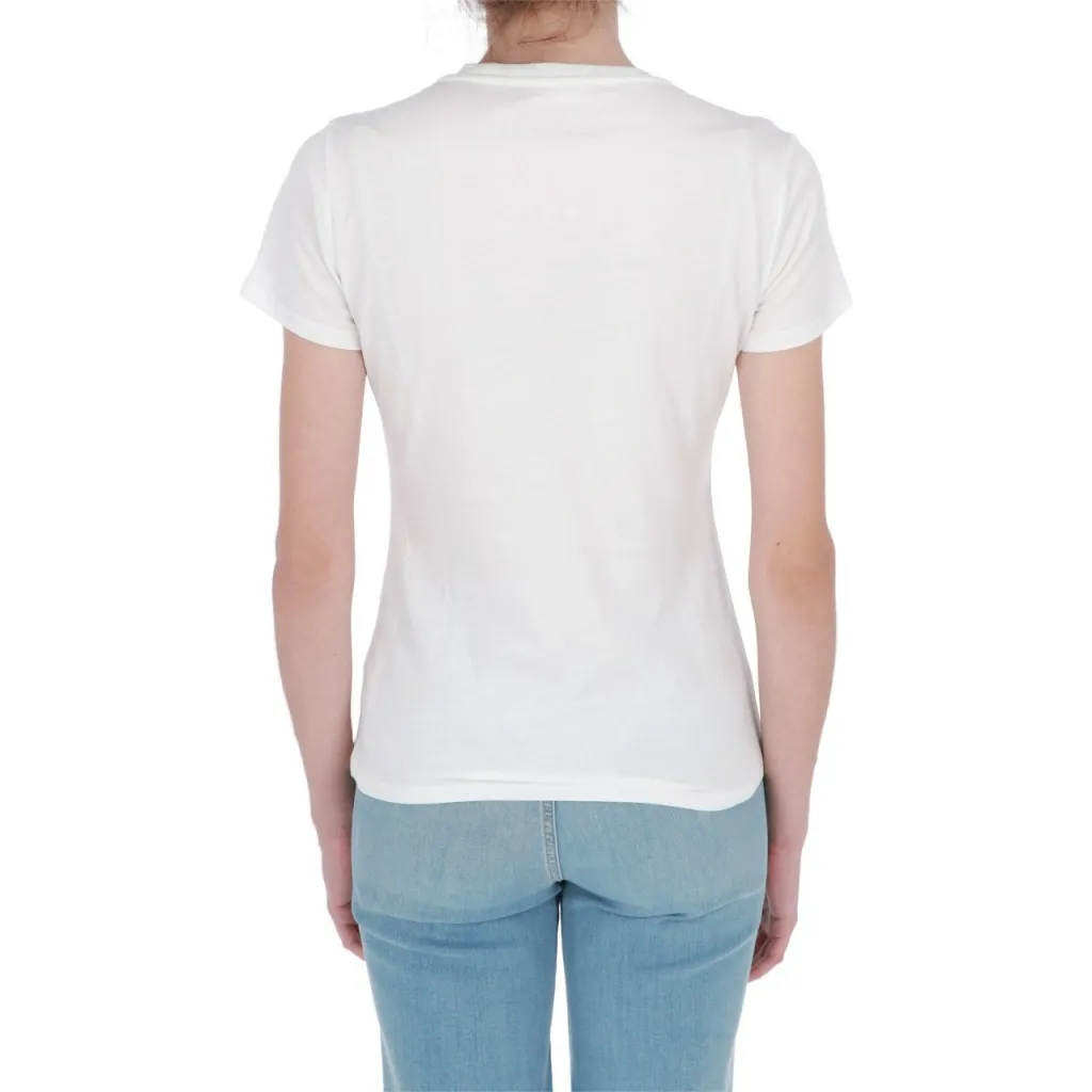 Tshirt Liu Jo Jeans Donna Moda Manica Corta BIANCO OTTICO