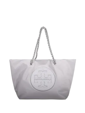 WOMAN TORY BURCH GREY NYLON ELLA TOTE BAG